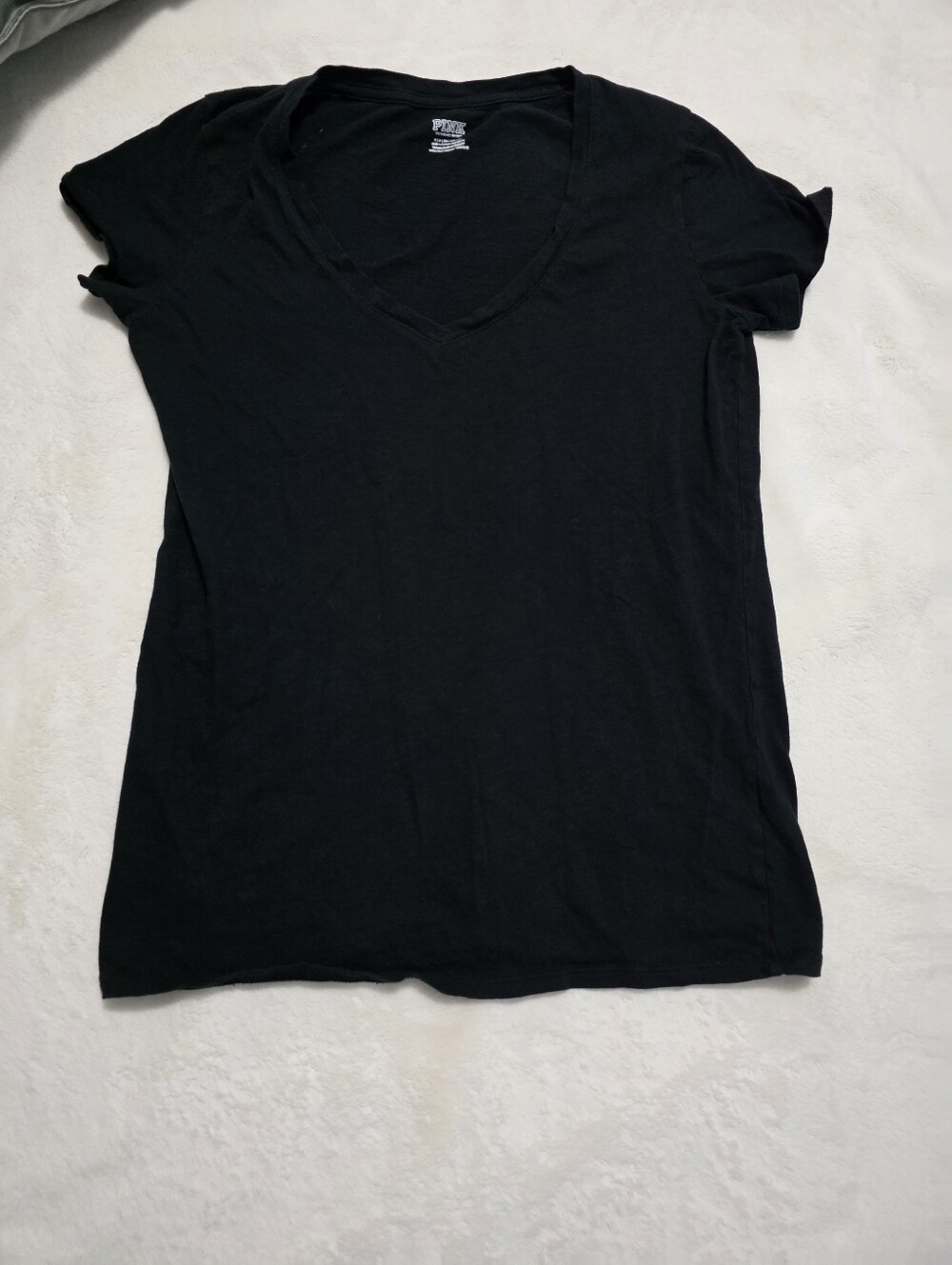 PINK Victoria's Secret Black Short Sleeve Tee T-shirt